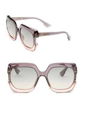 Women's Gaia Square Sunglasses, 58mm In Gray Pink/gray 